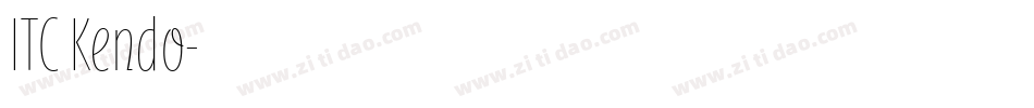 ITC Kendo字体转换